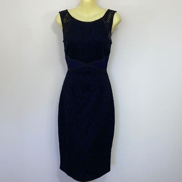 Anthropologie Dresses & Skirts - Anthropologie Dress Moulinette Soeurs Dress Black Lace Blue Embroidery N…